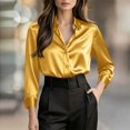 thumbnail image 5 of Button Down Shirts for Women Long Sleeve V Neck Office Business Casual Blouse M, 5 of 5