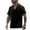 Black, variant on Men's Summer Lapel Short Sleeve Button Down Shirt - Solid Color Casual Fashion - Polyester Breathable Lightweight - S-XXXXXL Sizes