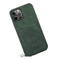 thumbnail image 3 of SaniMore Case for iPhone 14 6.1" 2022 Release, Ultra-thin Lightweight PU Leather Skin Card Slots Shockproof TPU Bumper Anti-drop Rugged Cover For iPhone 14 6.1" 2022 Release, Green, 3 of 8