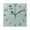 Black, variant on Minimalist Design Moon and Bats Wall Clock Square Clock Decoration Creative Clock Dual Use Black Pointer 7.78in