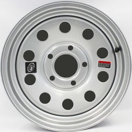 Southwest Wheel 15 X 5 Silver Modular Trailer Wheel 5 5 Bolt Circle 
