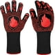 thumbnail image 3 of Guante ignífugo, guantes para parrilla de barbacoa con resistencia a altas temperaturas para asar, cocinar, hornear, silicona antideslizante para una manipulación segura de alimentos, 3 of 7
