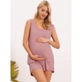 thumbnail image 5 of DARING DIVA Cotton Loungewear Tank Shorts Casual 2 Pieces Pajamas Set S Pink, 5 of 7