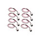 thumbnail image 2 of Advancent Conector de carga para patinete eléctrico, 8 Uds., redondo, 3 agujas, 2 cables, adaptador de puerto de carga para patinete eléctrico Patinetes eléctricos, 2 of 4