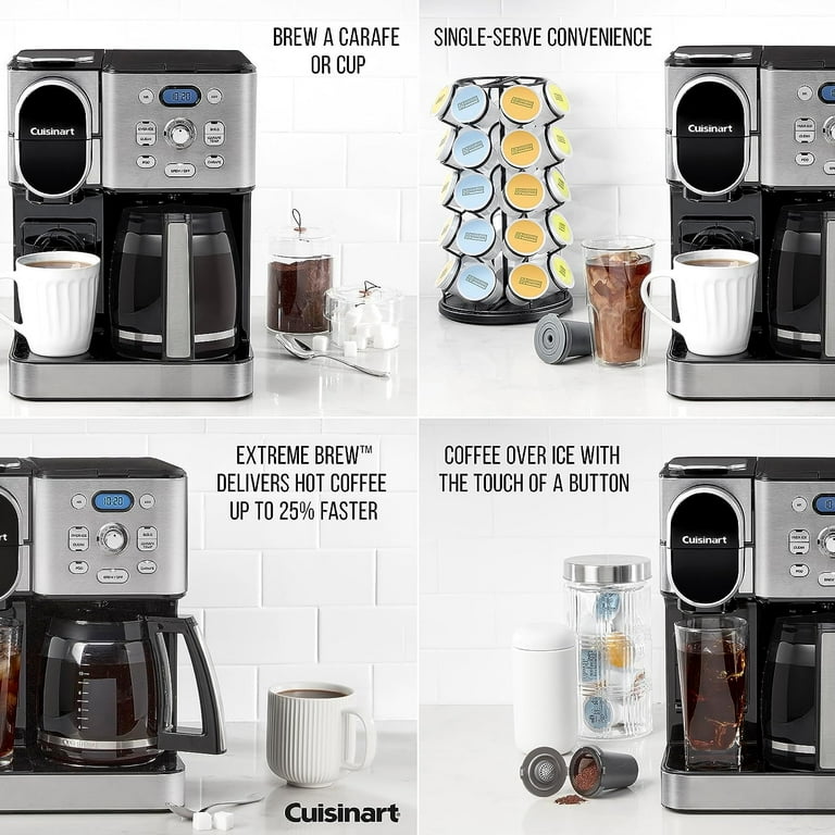 Cuisinart Coffee Center 12 Cup Single Serve Coffee Maker BlackChrome -  Office Depot