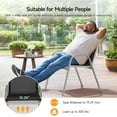 thumbnail image 3 of Dovov Outdoor Patio Dining Chairs Set of 4, Stackable Patio Chairs Textilene Outdoor High Back Armchairs, Black, 3 of 10