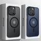 thumbnail image 2 of Magnetic Luxury Matte Shockproof Translucent Armor Case For iPhone 15 14 13 12 11 Pro Max Plus Magsafe Hard PC Bumper Cover, 2 of 5