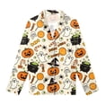 thumbnail image 5 of Leey-Word Matching Halloween Pajamas for Family Pajamas Set Long Sleeve Sleepwear Button-Down Pjs Sets Two-Pieces Loungewear with Pockets, 5 of 7