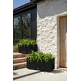 thumbnail image 3 of Veradek Block Series Long Box Large Plastic Planter - Black, 3 of 11