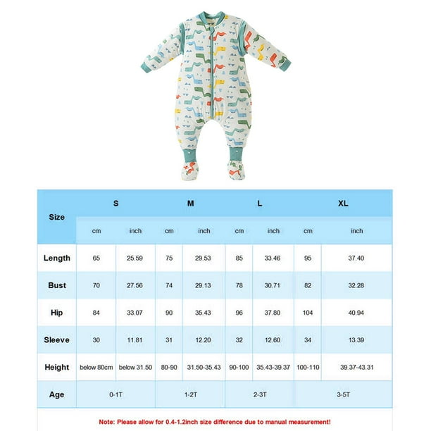 Saco de dormir para bebé con piernas y pies Manta para dormir para bebé Saco de dormir para bebé Saco de dormir para bebé con piernas y pies Manta usable de invierno Saco de ANGGREK Otros