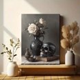 thumbnail image 6 of Gothic Skull White Rose Canvas Modern Abstract Home Bedroom Living Room Wall Decor Hanging Art, 6 of 8