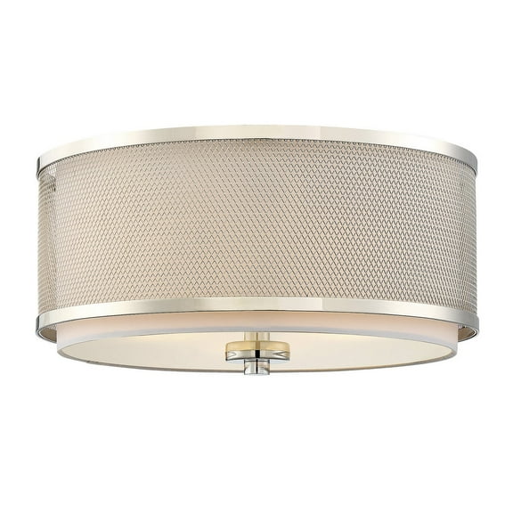 Meridian M60018PN 3-Light Ceiling Light in Polished Nickel