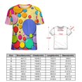 thumbnail image 2 of Colorful Dots T-Shirts Casual T-Shirt Short Sleeve Women Trendy Tshirt Beach Custom Tops, 2 of 5