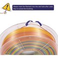 thumbnail image 4 of Rainbow PLA 1.75 filament, multicolor silk rainbow PLA 3D printer filament, dimensional +/- 0.03mm, 1kg spool, 4 of 5