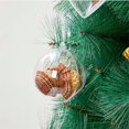 thumbnail image 2 of Nuevo 5 piezas 4/5/6/7/8 cm transparente abierto plástico decoraciones navideñas bola transparente adorno regalo caja decoración de fiesta, 2 of 5