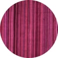 thumbnail image 1 of Ahgly Company Indoor Round Abstract Pink Modern Area Rugs, 3' Round, 1 of 4