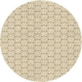 thumbnail image 1 of Ahgly Company Indoor Round Patterned Moccasin Beige Area Rugs, 7' Round, 1 of 6