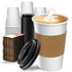 thumbnail image 1 of Berry Green 100 Vasos para Café Resistentes con Tapa y Manga Protectora, Perfecta Para Café, Té y todo Tipo de Bebidas Calientes, sin Derrames, Biodegradables (16 Onzas), 1 of 7