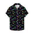 thumbnail image 2 of JURANMO Todays Daily Deals Bowling Shirts for Men Funny Carnival Print Tshirts Casual Lapel Button Down Vacation Beach Blouses Multicolor 4XL, 2 of 6