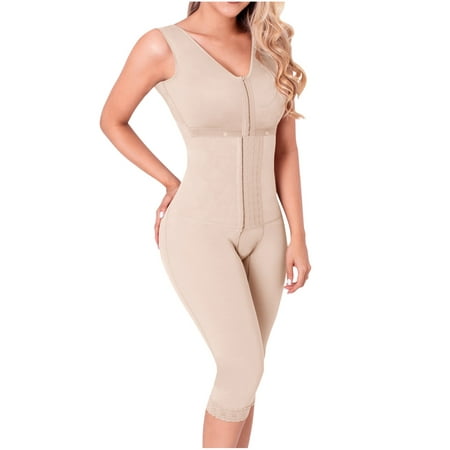 

SONRYSE 052 Fajas Colombianas Reductoras Postpartum Post Surgery Girdle for Women Beige 2XL