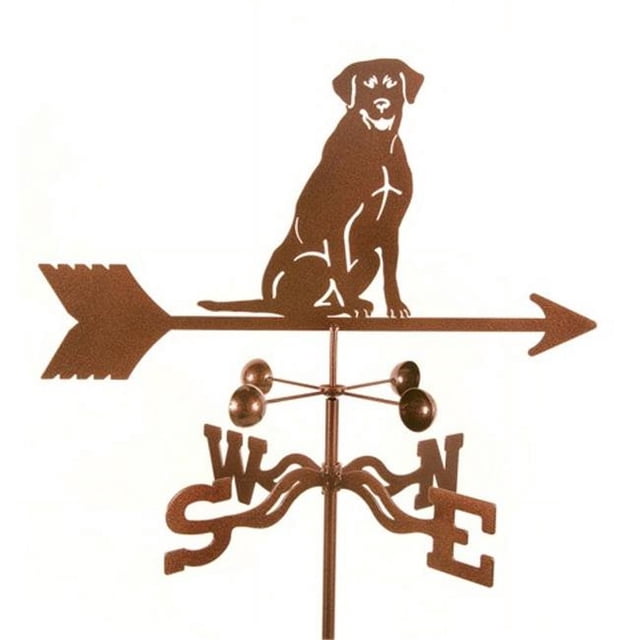 EZ Vane EZ1413-RF Sitting Lab Dog Weathervane with Roof Mount