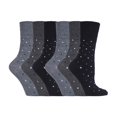 thumbnail image 1 of Gentle Grip - 6 Pairs Ladies Gentle Grip Non Elastic Crew Socks, 1 of 2
