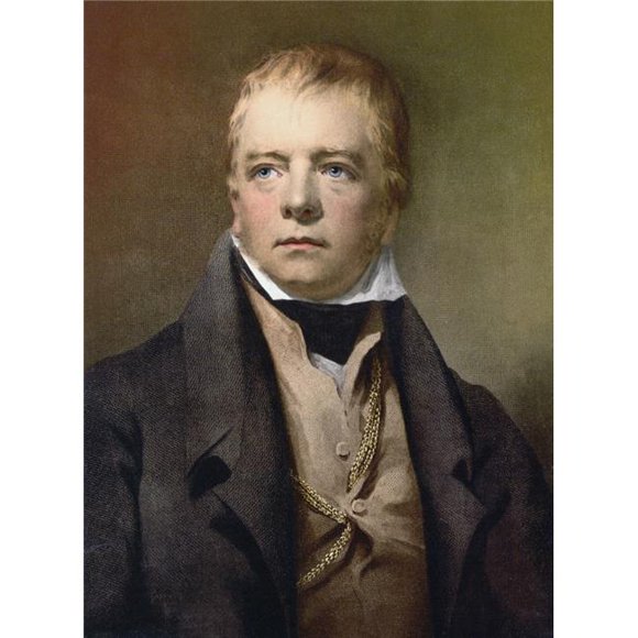 Posterazzi DPI1872936LARGE Sir Walter Scott 1771 to 1832 Scottish Novelist, Poet, Historian & Biographer. After A 19th Century Print Poster Print, 24 x 34 - Large