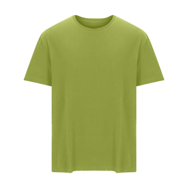 pstuiky camisetas de hombre, Camiseta informal de verano holgada de manga corta con cuello redondo para hombre camisas casuales para hombre l