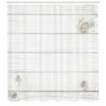 thumbnail image 2 of Ambesonne Grey and White Shower Curtain, Rustic Design, 69"Wx84"L, White, 2 of 2