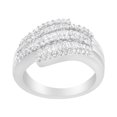 thumbnail image 2 of 14kt White Gold 1 Carat TDW Diamond Modern Band Ring (H-I,SI1-SI2), 2 of 7