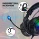 thumbnail image 3 of Auricures Estéreo LED para Juegos con Canceción de Ruido, Bajos Envolventes, Orejeras Suaves para para , , Computadora Portátil, Tableta, Macarena Auriculares para juegos, 3 of 6