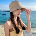 thumbnail image 5 of Helii Wide Brim Bucket Hat – UPF 50+ Fisherman Hat with Ponytail Hole, Lightweight Quick Dry Breathable Sun Hat for Men Women, Foldable Adjustable Outdoor Cap Khaki,One Size, 5 of 8