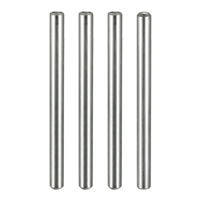 Unique Bargains M6 Internal Thread Dowel Pin 4 Pack 12x150mm Chamfering Flat Carbon Steel Cylindrical Pin