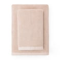 thumbnail image 5 of Welhome Textured Pique Weave 6 Piece Bath Towel Set, Blush, 5 of 7