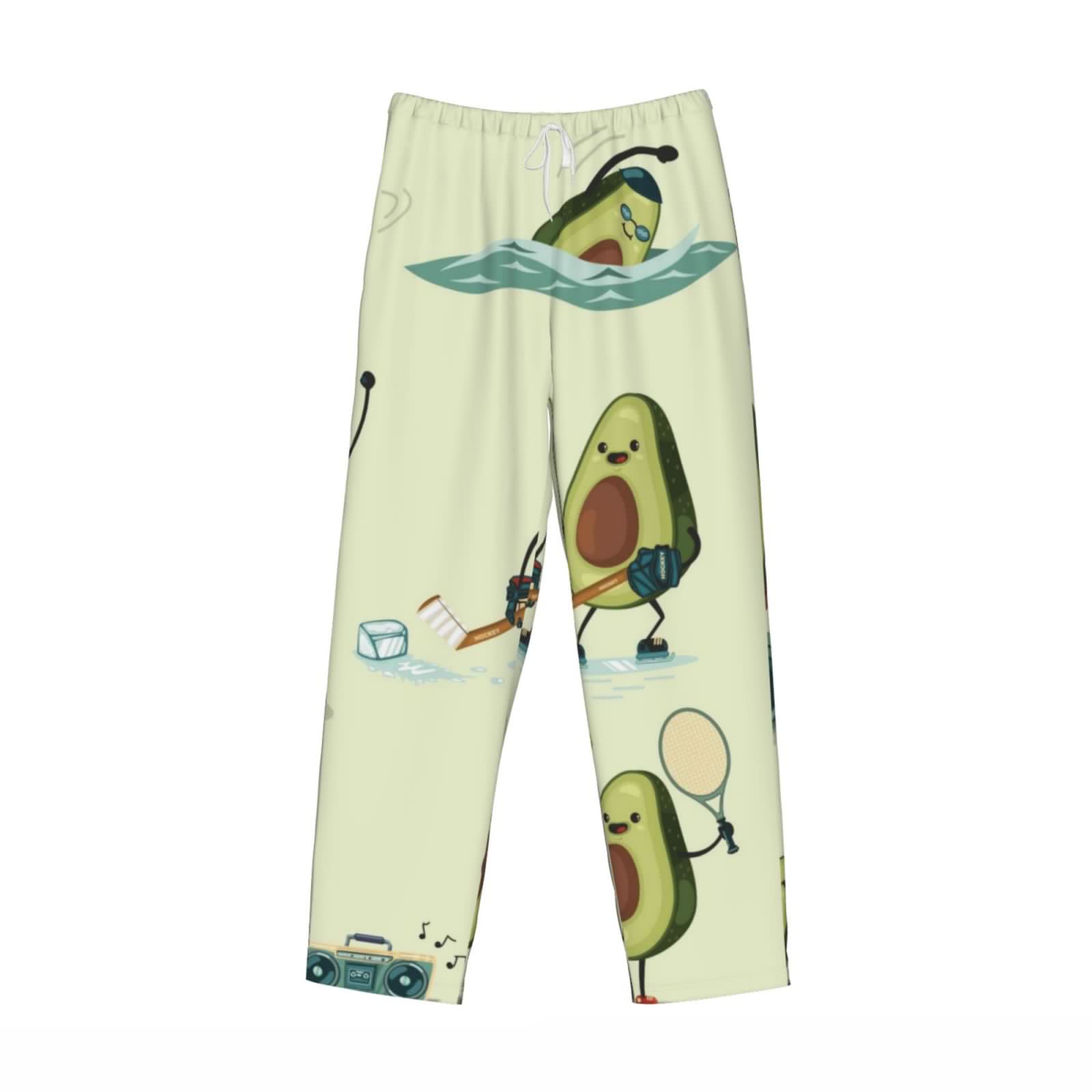 thumbnail image 4 of Bingfone Avocado For Exercise Mens All Over Print Sleep Pajama Pants-X-Large, 4 of 9