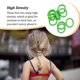 thumbnail image 5 of Qarigey 20 piezas de banda para el cabello estilo preppy decorativa sin enganches coleta titular pelos cuerda Bobbles Scrunchie para mujeres Accesorios Accesorio para el cabello verde fluorescente Qarigey AP010531-15, 5 of 6