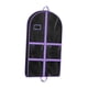 thumbnail image 3 of Bolsa de ropa de baile, transparente, protectora, para viajes, con bolsillos con cremallera. Púrpura Negro, 3 of 9