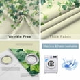 thumbnail image 4 of Country Leaves Blackout Curtains for Bedroom/Living Room, Thermal Insulated Kitchen Curtains, Green Leaf Branches Vine Botanical Rustic Grommet Darkening Window Treatment Drapes 42"x84"x2, 4 of 8