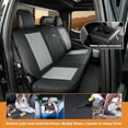 thumbnail image 4 of Seat Covers for 2009-2025 Ford F150 SuperCrew & 2017-2025 F250/F350/F450 Super Duty Crew Cab Pickup XL XLT Lariat King Ranch | Custom-Fit Front Seat Covers(Beige), 4 of 8
