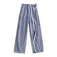 thumbnail image 4 of Rhuody Men Pants Straight Leg Easy On Off For Slkacks Mid Rise Physical And Acupuncture Post Recovery Sweatpants Comfortable Clothing L Blue, 4 of 4