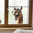 thumbnail image 4 of Funny Horse Window Stickes - Car Window Clings Decal, 3D Self Adhesive Waterproof Animal Wall Sticker, Cute Animal Stickers for Home Glass Decoration, Funny Car Decoration Stickers, 4 of 9
