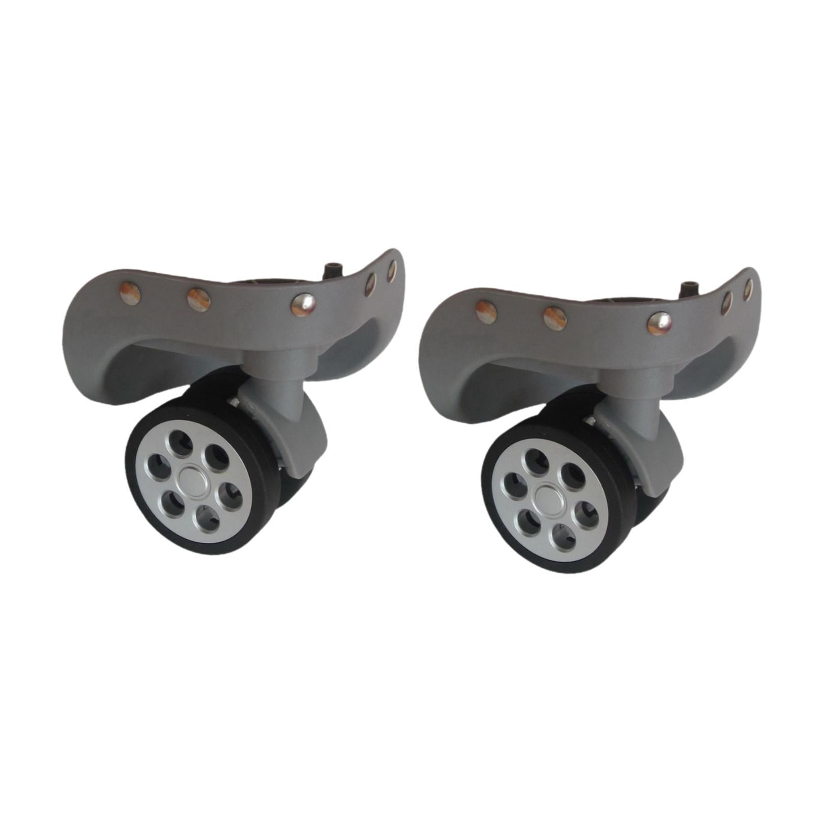 2 Pieces Luggage Wheels Suitcase Wheels Repair Parts 360 Swivel for Travel Luggage Trolley Cases