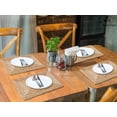 thumbnail image 7 of SHOPCREW 100% Natural Jute Placemats Set of 4 Rectangle Hand Braided - 12x17 Inches Boho Tablemats - Organic Eco Friendly Dining Table Top Decor Mats for Home Outdoor Indoor Decor, 7 of 7