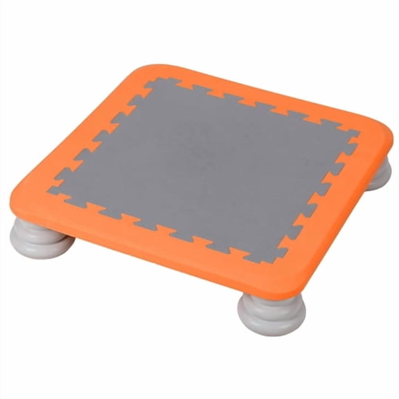 ziertyon Kids Square Trampoline 25in, Autism Sensory Training Rebounder, Stable Bouncing Bed for Boys Girls 3 Years(Orange)