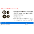 thumbnail image 2 of Engine Harmonic Balancer - Compatible with 1995 Pontiac Trans Sport 3.8L V6, 2 of 2