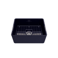 thumbnail image 2 of BOCCHI Classico Farmhouse Apron Front Fireclay 24 in. Single Bowl Kitchen Sink with Protective Bottom Grid and Strainer in Sapphire Blue, 2 of 6