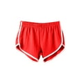 thumbnail image 1 of MAWCLOS Women Bottoms Elastic Waist Mini Trousers Color Stitching Short Pants Casual Workout Stretchy Sports Shorts Red XL, 1 of 2