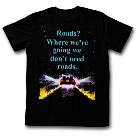 Back To The Future Movies Noroads Adult Short Sleeve T Shirt