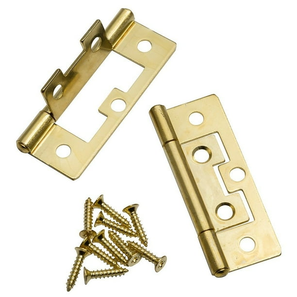 Brass Plated Non Mortise Hinges 3 4 X 15 16 X 2 1 2 Pair Non Finial Non Mortise Hinges By Rockler Ship From Us Walmart Com Walmart Com