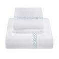 thumbnail image 2 of BNM Egyptian Cotton Embroidered Duvet Cover Set, Full/Queen, White-Blue, 2 of 7